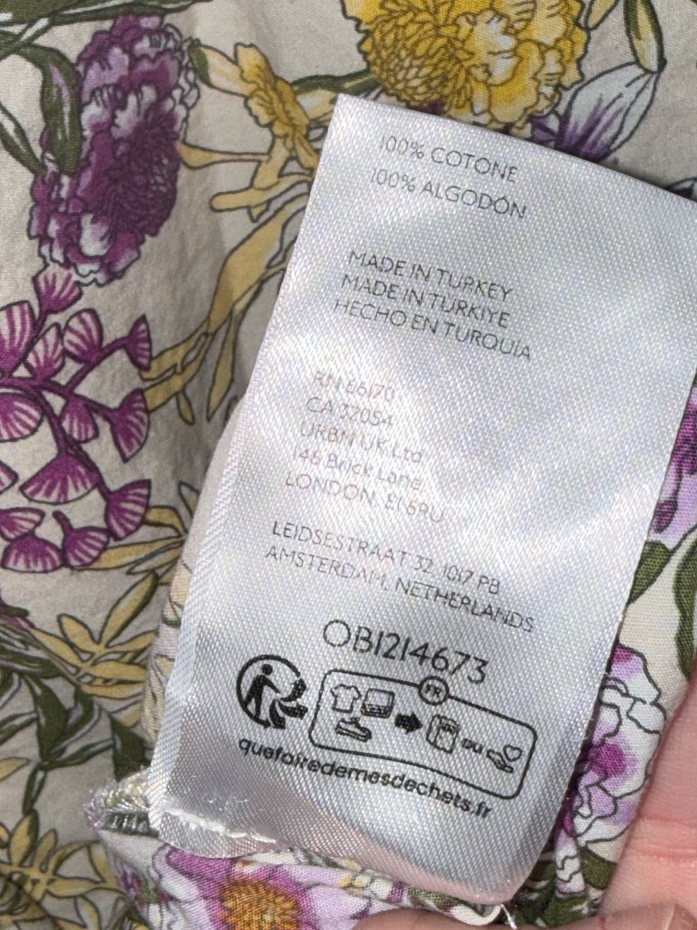 Anthropologie Floral Maxi Dress in Purple, Yellow, White - Picture 6 of 6